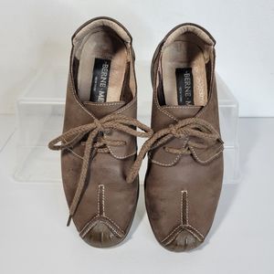 Womans Berne Mev Brown New York Flats Lace up shoes Size 37/6 US